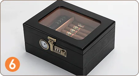 Step 6: Final sealing to season a Tesonway Humidor