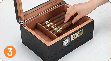 Step 3: Drying phase to season a Tesonway Humidor