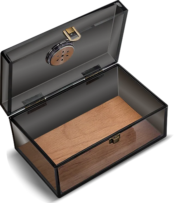 Scotte Acrylic Cigar Humidor Box 12 6 2