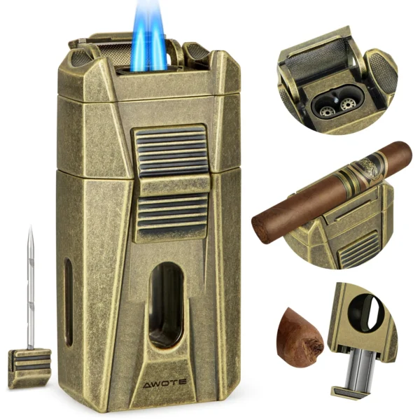 AWOTE cigar lighter gold