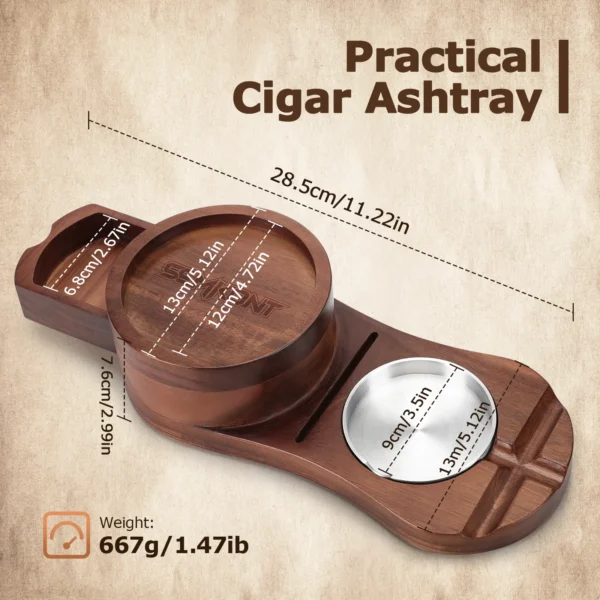 SEMKONT Cigar Ashtray Size