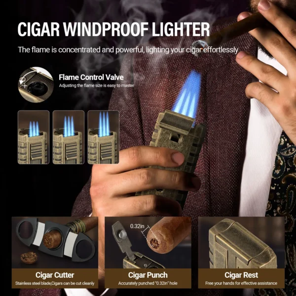 SEMKONT Cigar Windproof Lighter