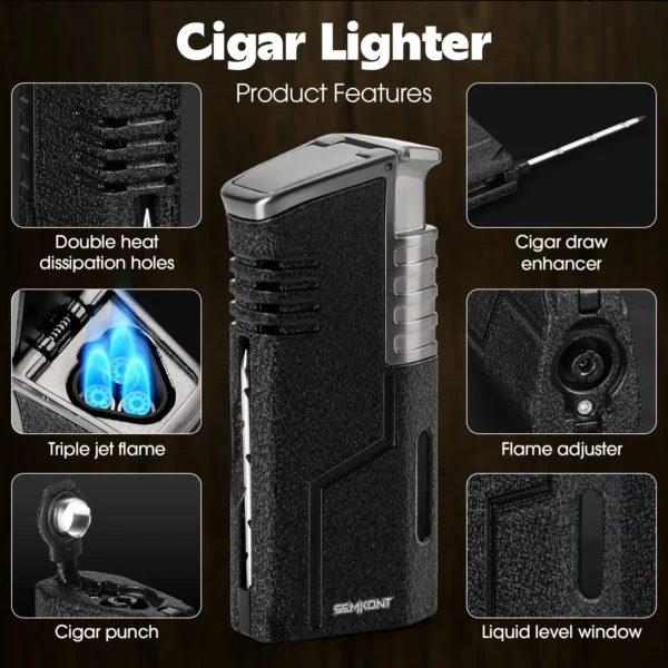 SEMKONT cigar lighter features