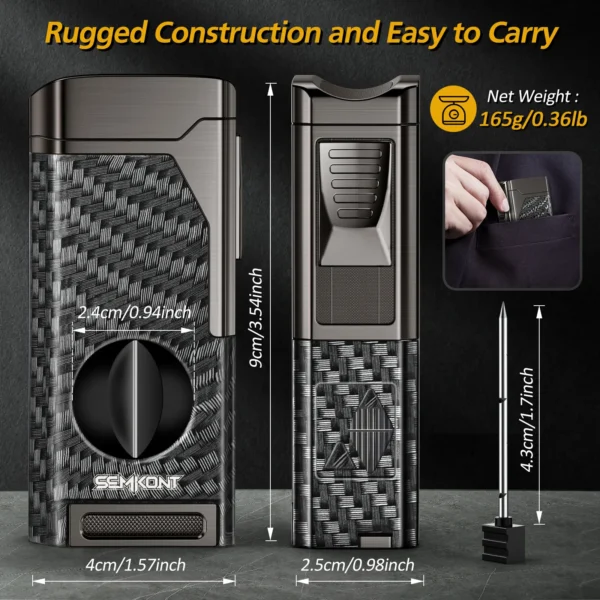 SEMKONT cigar lighter size