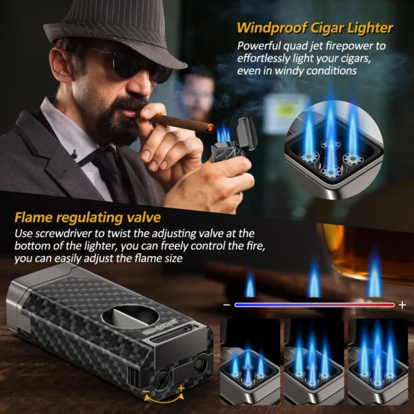 SEMKONT cigar lighter windproof