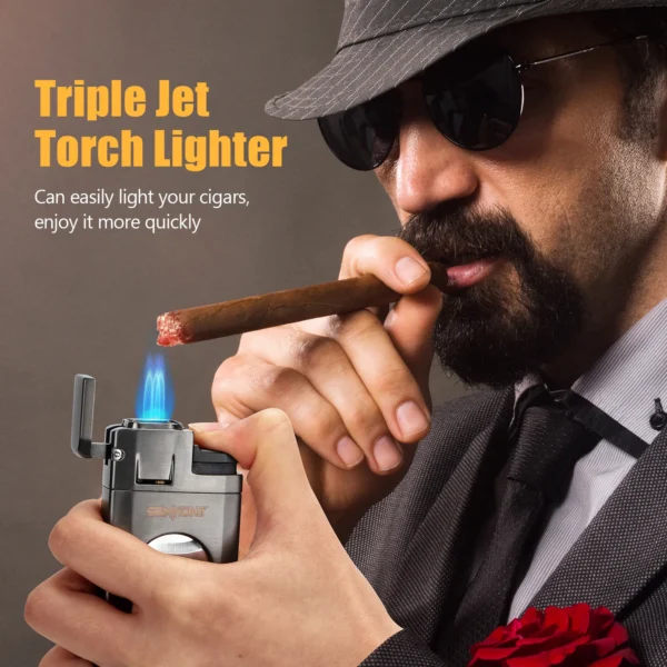 SEMKONT triple torch lighter