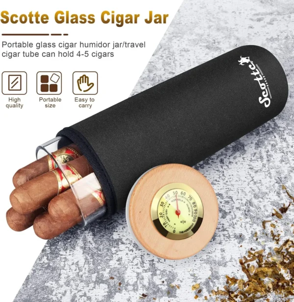 Scotte Cigar Jar Features