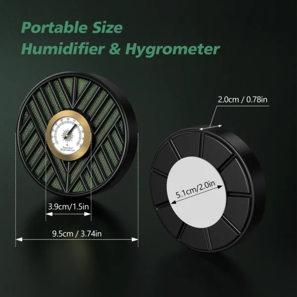 Scotte round cigar humidifier size