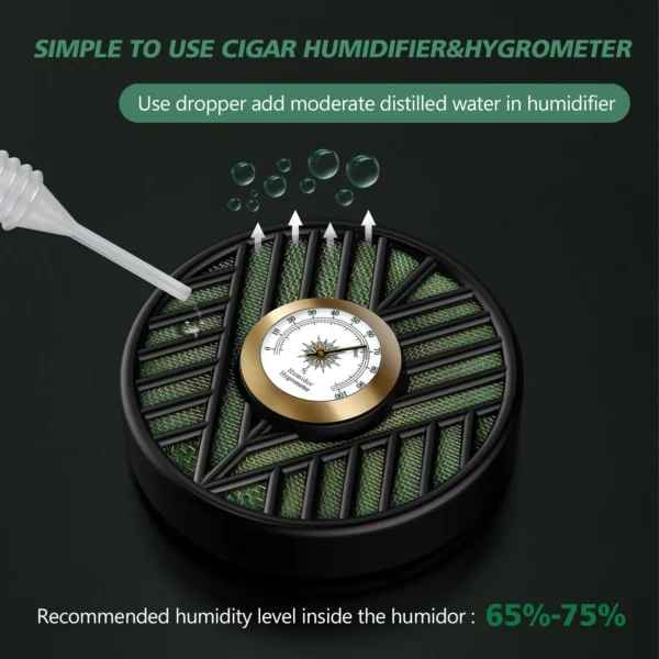 Scotte round cigar humidifier usage