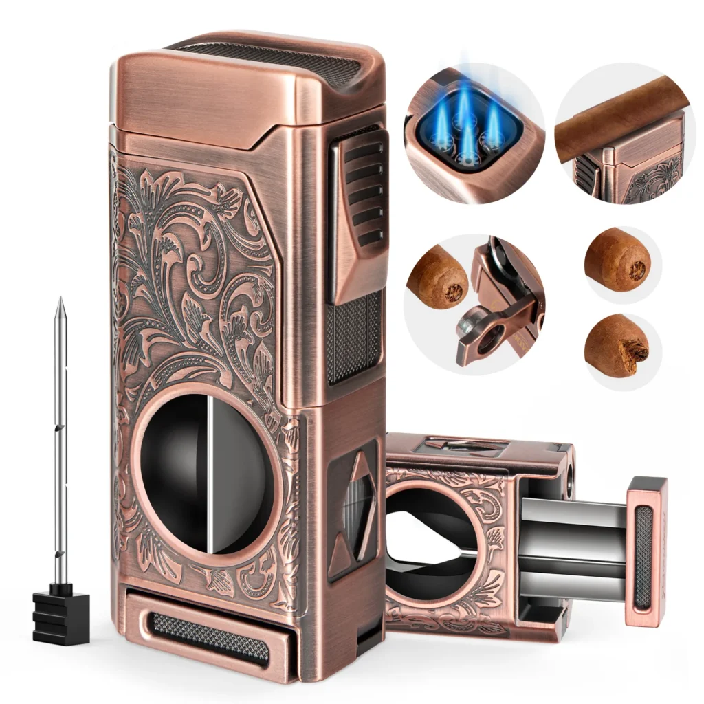 Tesonway 4 Jet Flame Cigar Lighter