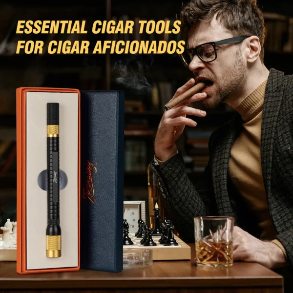 Tesonway cigar draw enhancer tool kit gift