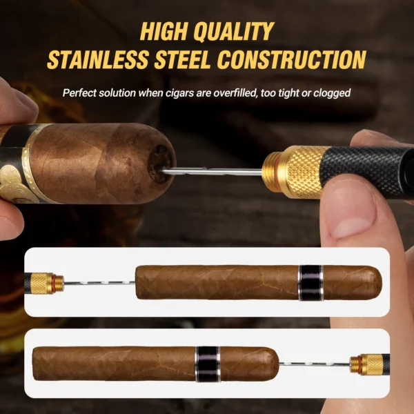 Tesonway cigar draw enhancer tool kit material
