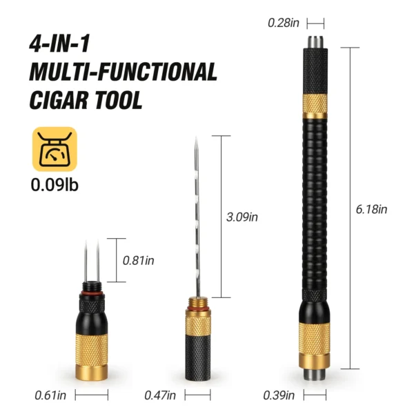 Tesonway cigar draw enhancer tool kit size