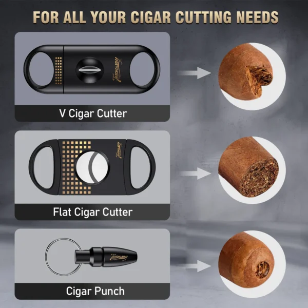 Tesonway portable cigar ashtray accessories