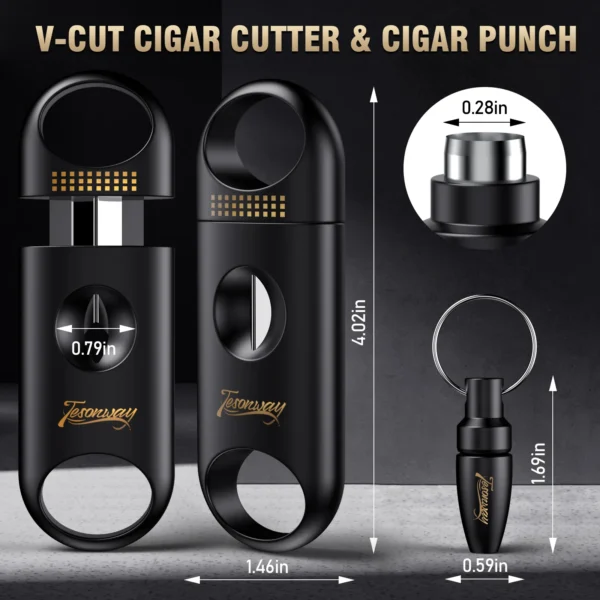 Tesonway portable cigar punch size