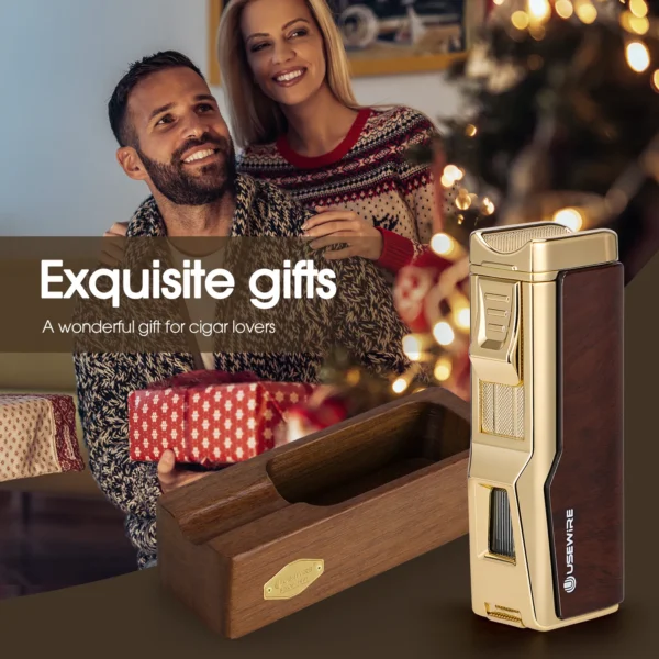 Usewire Cigar Lighter and Ashtray Set Gift