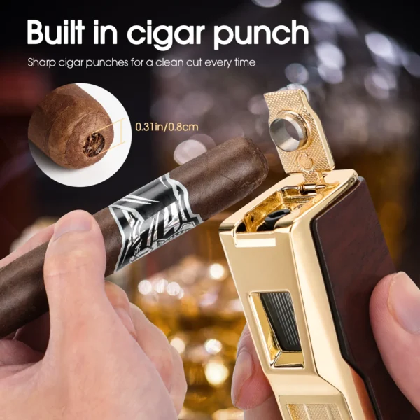 Usewire Cigar Lighter built in cigar punch