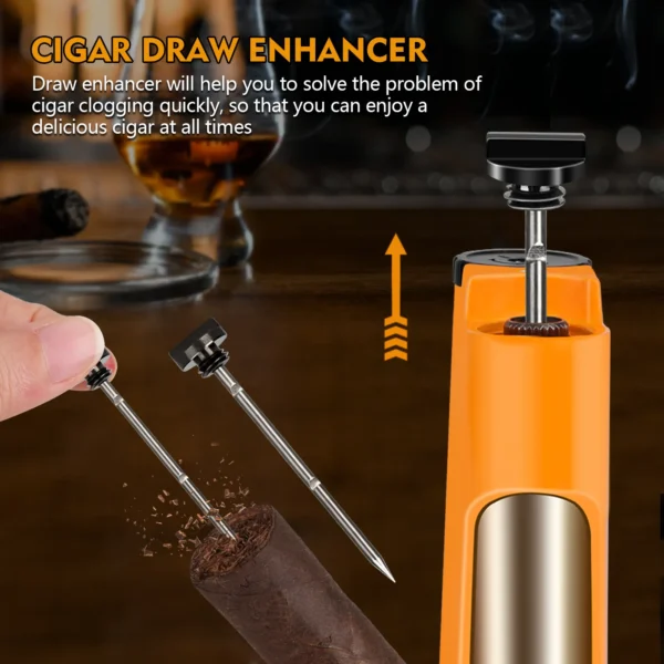 Usewire cigar draw enhancer