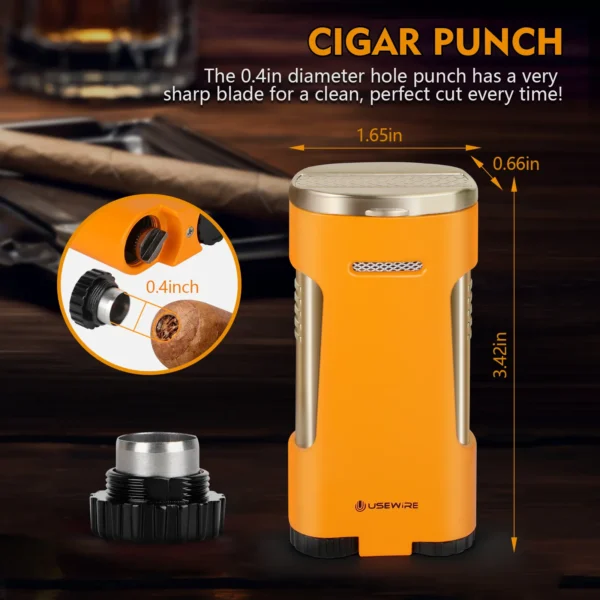 Usewire cigar lighter size