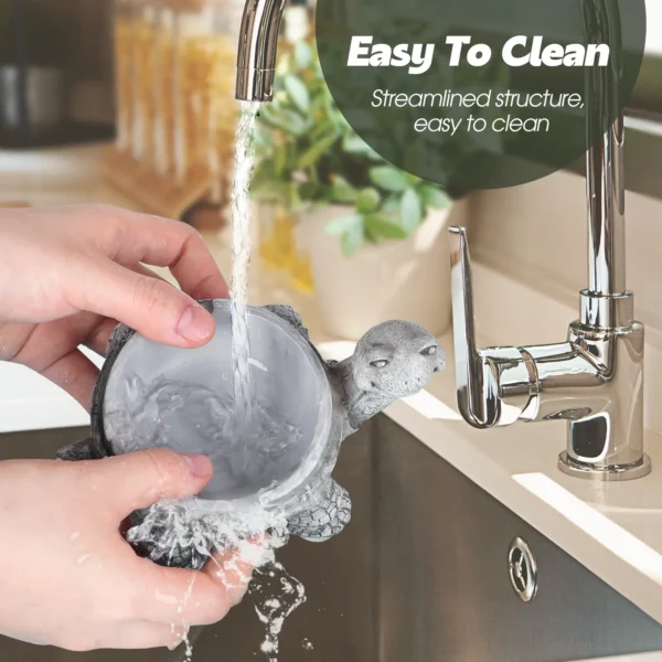 Usewire turtle ashtray cleaning