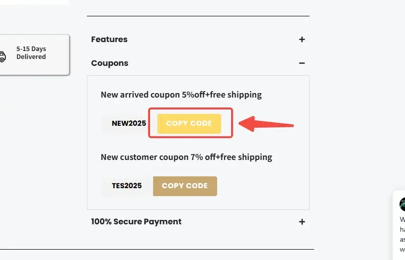 Click to copy the coupon code
