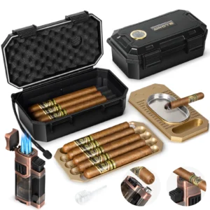 AWOTE Travel Cigar Humidor Set
