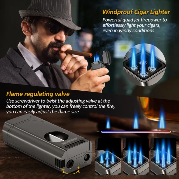 SEMKONT Cigar Torch Lighter Features