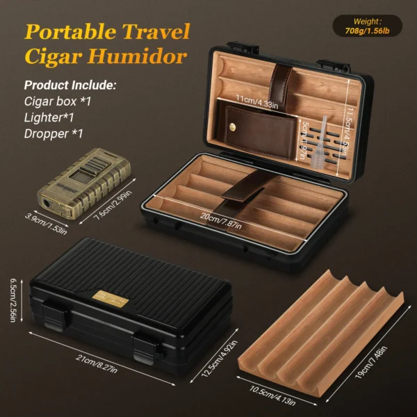 SEMKONT Portable Cigar Case Size