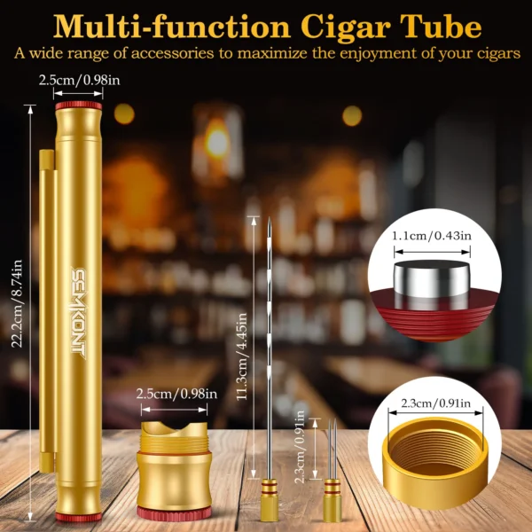 SEMKONT Travel Cigar Tube Size