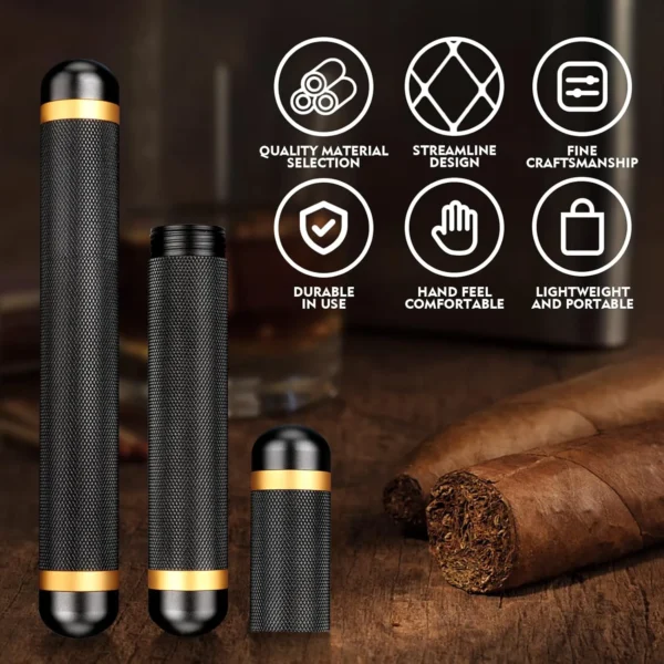 Scotte Aluminum Cigar Tube Features