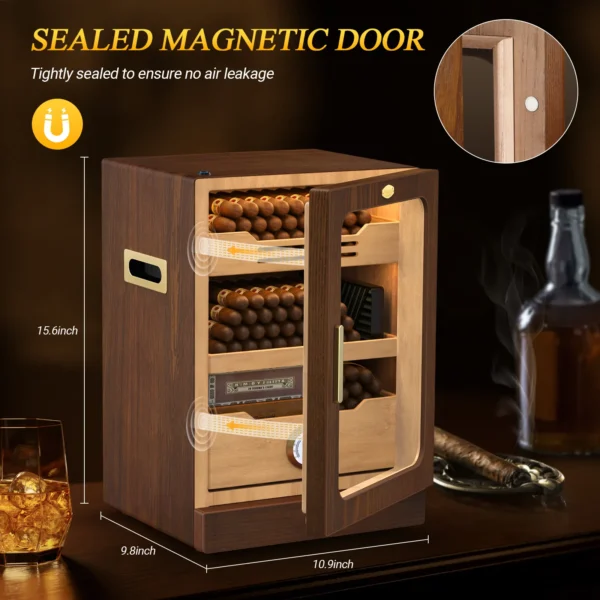 Usewire Cigar Humidor Cabinet Sealed Magnetic Door