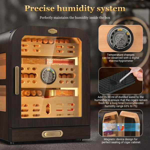 Usewire Cigar Humidor Precise Humidity System