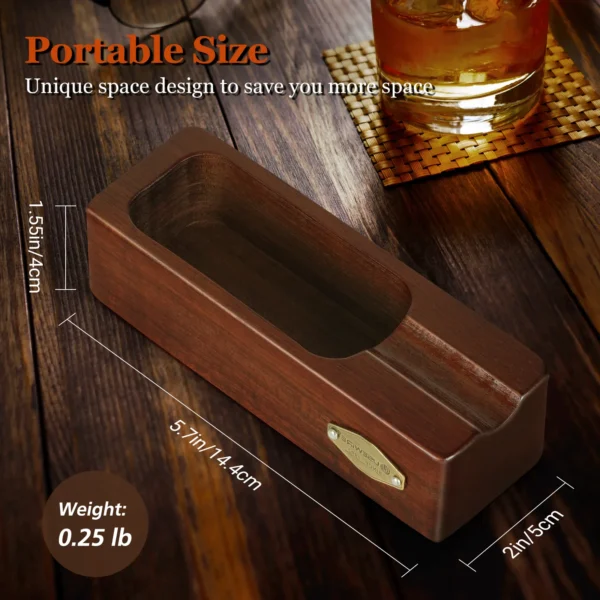 Usewire Wooden Cigar Ashtray Size