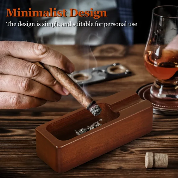 Usewire Wooden Cigar Ashtray Unique Design